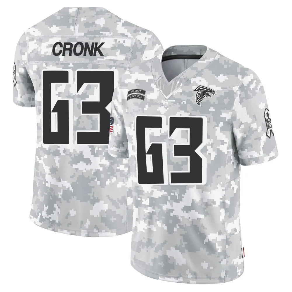 Coy Cronk Atlanta Falcons Men's Nike 2024 Salute To Service Limited Arctic Camo Jersey Coy Cronk Atlanta Falcons Men's Nike 2024 Salute To Service Limited Arctic Camo Jersey