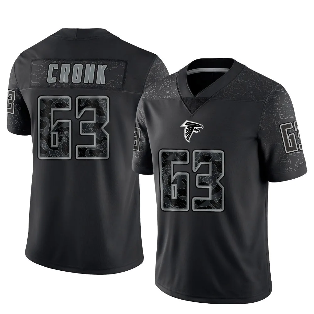 Coy Cronk Atlanta Falcons Youth Nike Reflective Limited Black Jersey Coy Cronk Atlanta Falcons Youth Nike Reflective Limited Black Jersey