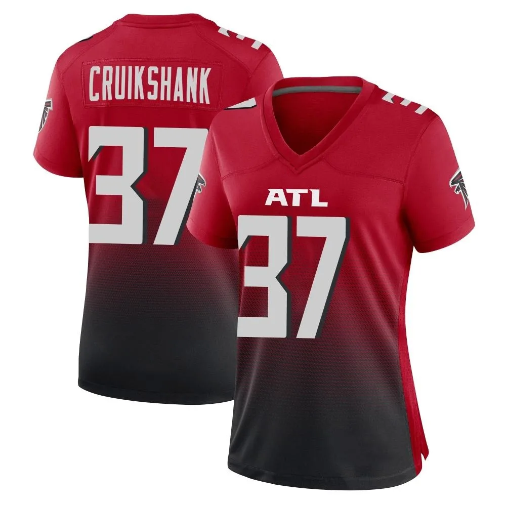 Dane Cruikshank Atlanta Falcons Women's Nike 2nd Alternate Game Red Jersey Dane Cruikshank Atlanta Falcons Women's Nike 2nd Alternate Game Red Jersey