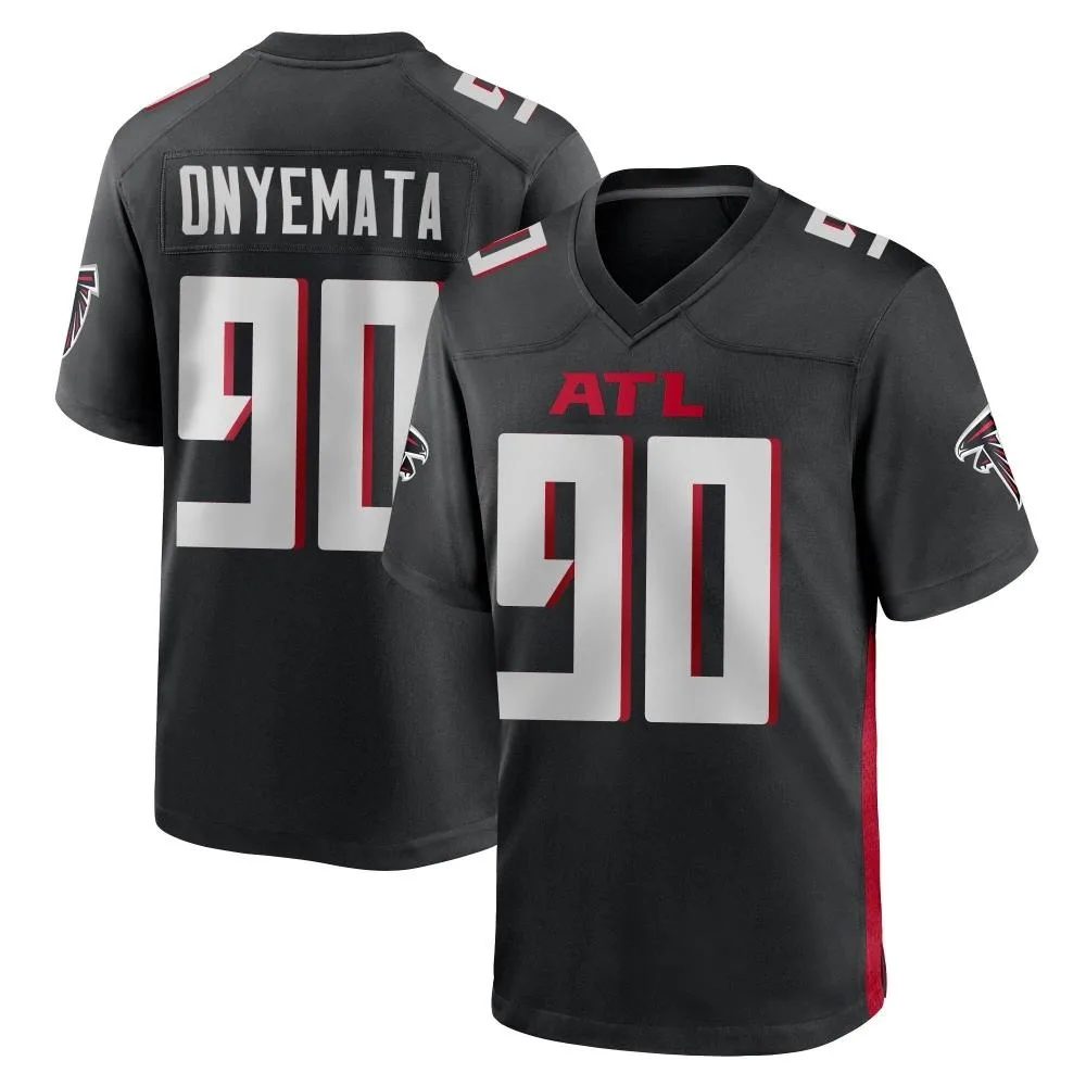 David Onyemata Atlanta Falcons Men's Nike Alternate Game Black Jersey David Onyemata Atlanta Falcons Men's Nike Alternate Game Black Jersey