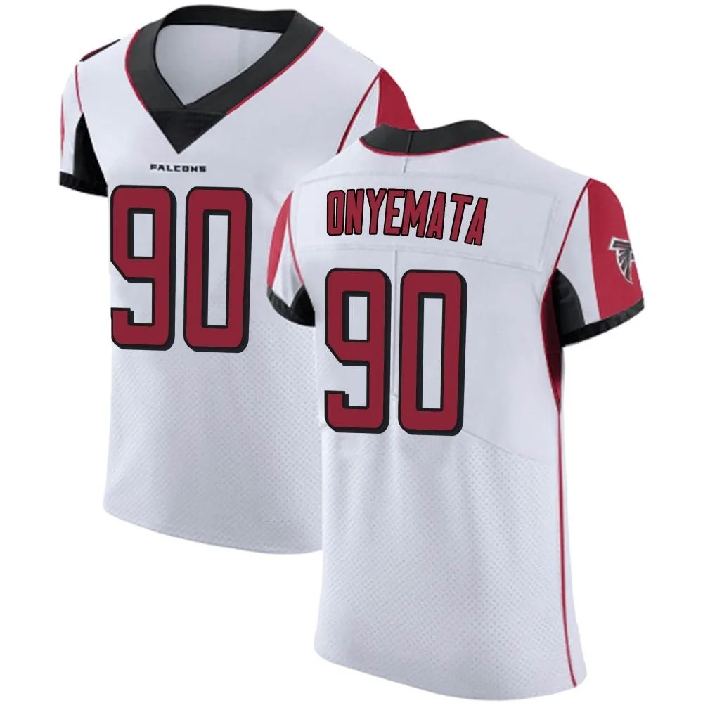 David Onyemata Atlanta Falcons Men's Nike Elite White Jersey David Onyemata Atlanta Falcons Men's Nike Elite White Jersey