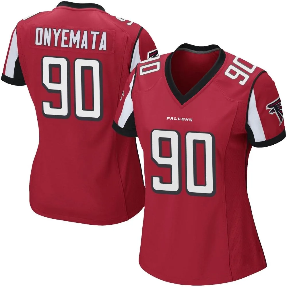 David Onyemata Atlanta Falcons Women's Nike Team Color Game Red Jersey David Onyemata Atlanta Falcons Women's Nike Team Color Game Red Jersey