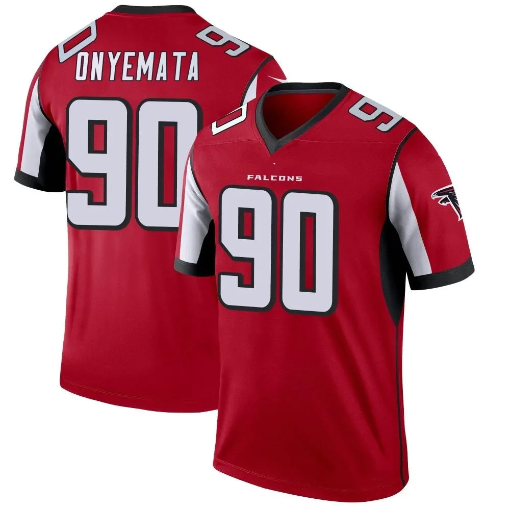 David Onyemata Atlanta Falcons Youth Nike Legend Red Jersey David Onyemata Atlanta Falcons Youth Nike Legend Red Jersey