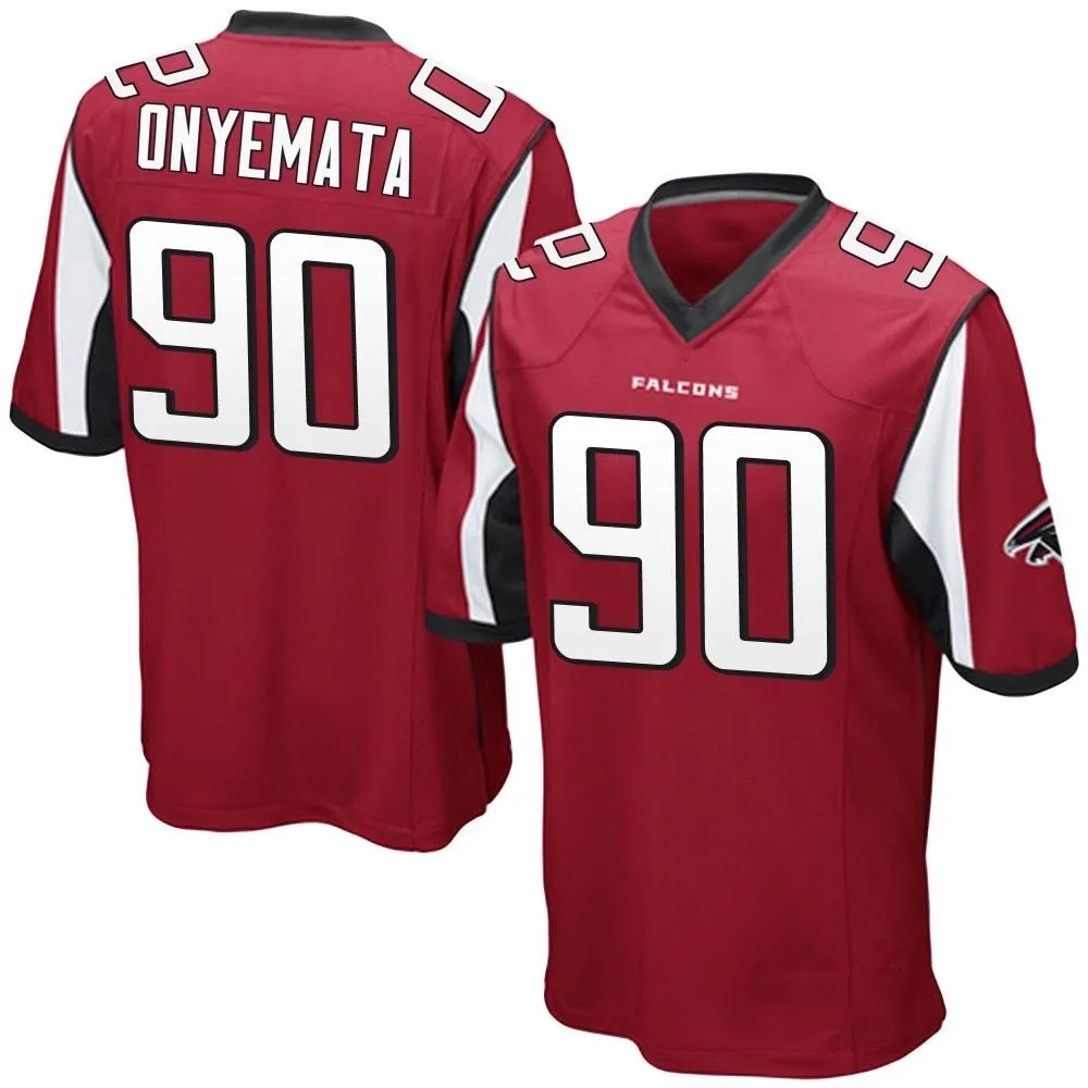 David Onyemata Atlanta Falcons Youth Nike Team Color Game Red Jersey David Onyemata Atlanta Falcons Youth Nike Team Color Game Red Jersey