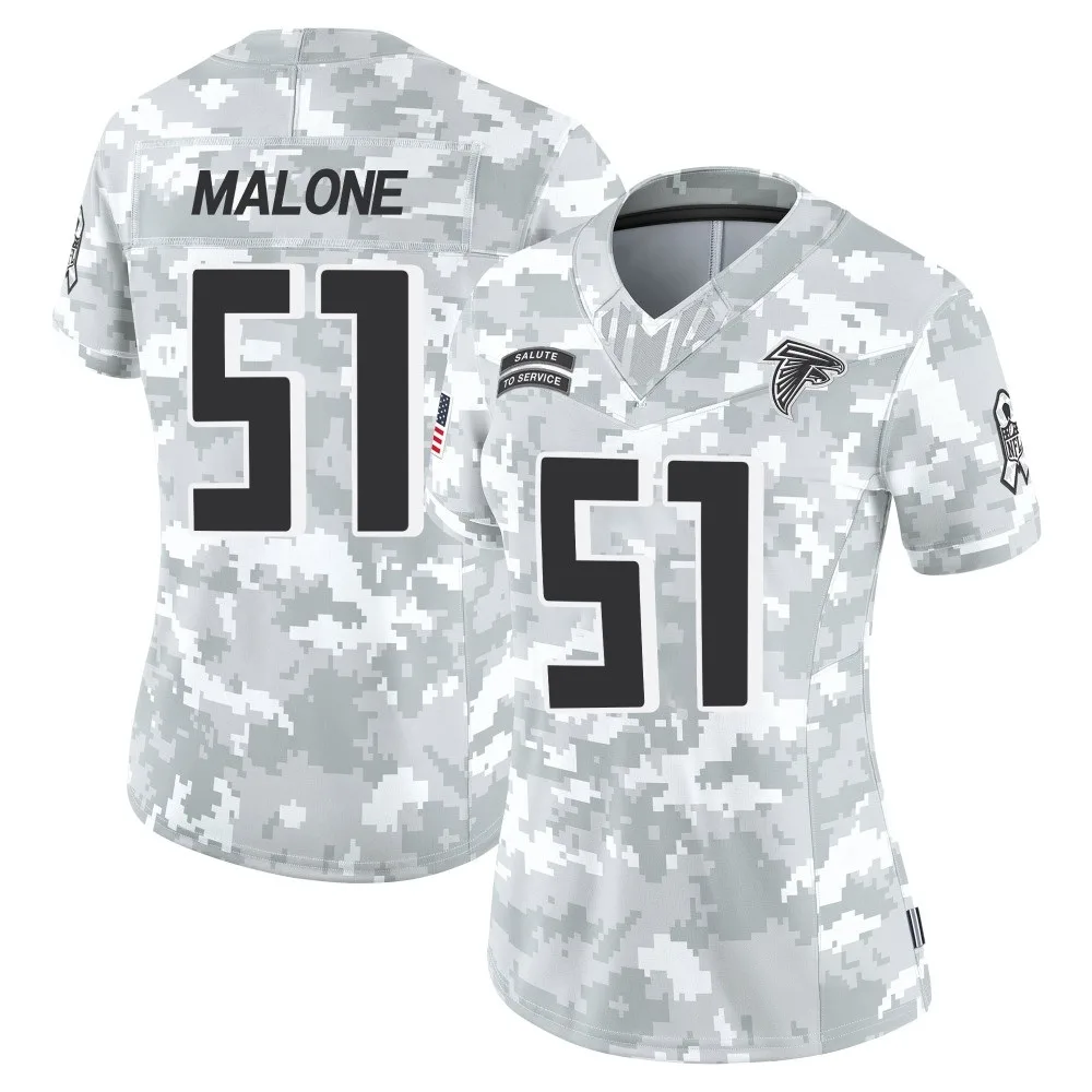 Deangelo Malone Atlanta Falcons Women's Nike 2024 Salute To Service Limited Arctic Camo Jersey Deangelo Malone Atlanta Falcons Women's Nike 2024 Salute To Service Limited Arctic Camo Jersey