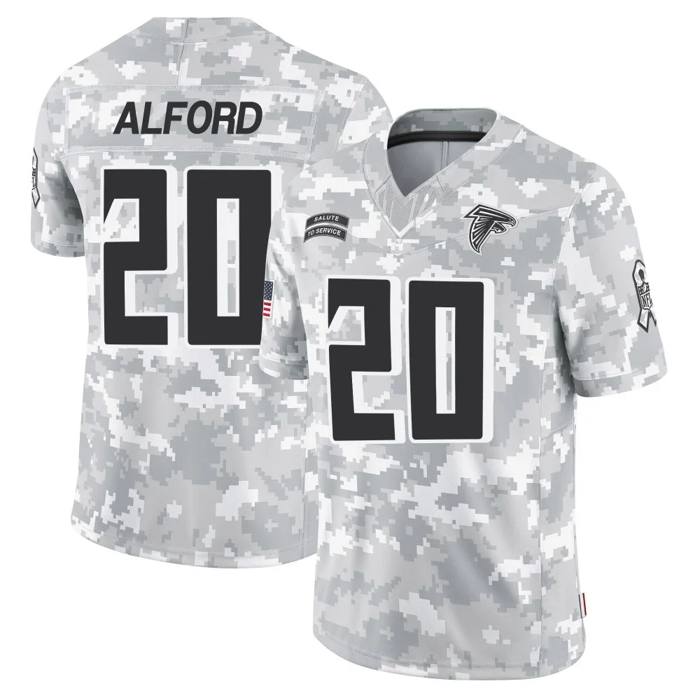 Dee Alford Atlanta Falcons Men's Nike 2024 Salute To Service Limited Arctic Camo Jersey Dee Alford Atlanta Falcons Men's Nike 2024 Salute To Service Limited Arctic Camo Jersey