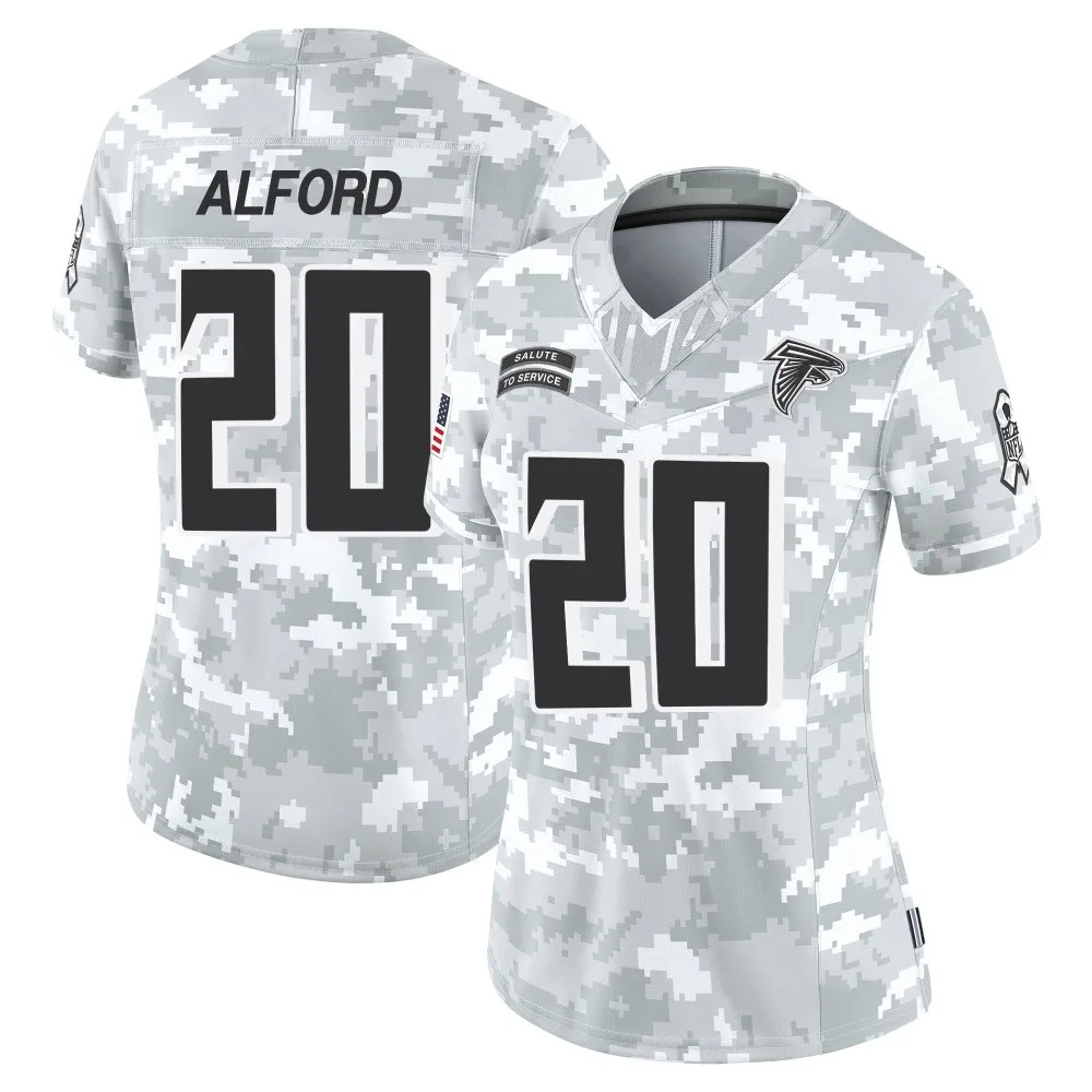 Dee Alford Atlanta Falcons Women's Nike 2024 Salute To Service Limited Arctic Camo Jersey Dee Alford Atlanta Falcons Women's Nike 2024 Salute To Service Limited Arctic Camo Jersey