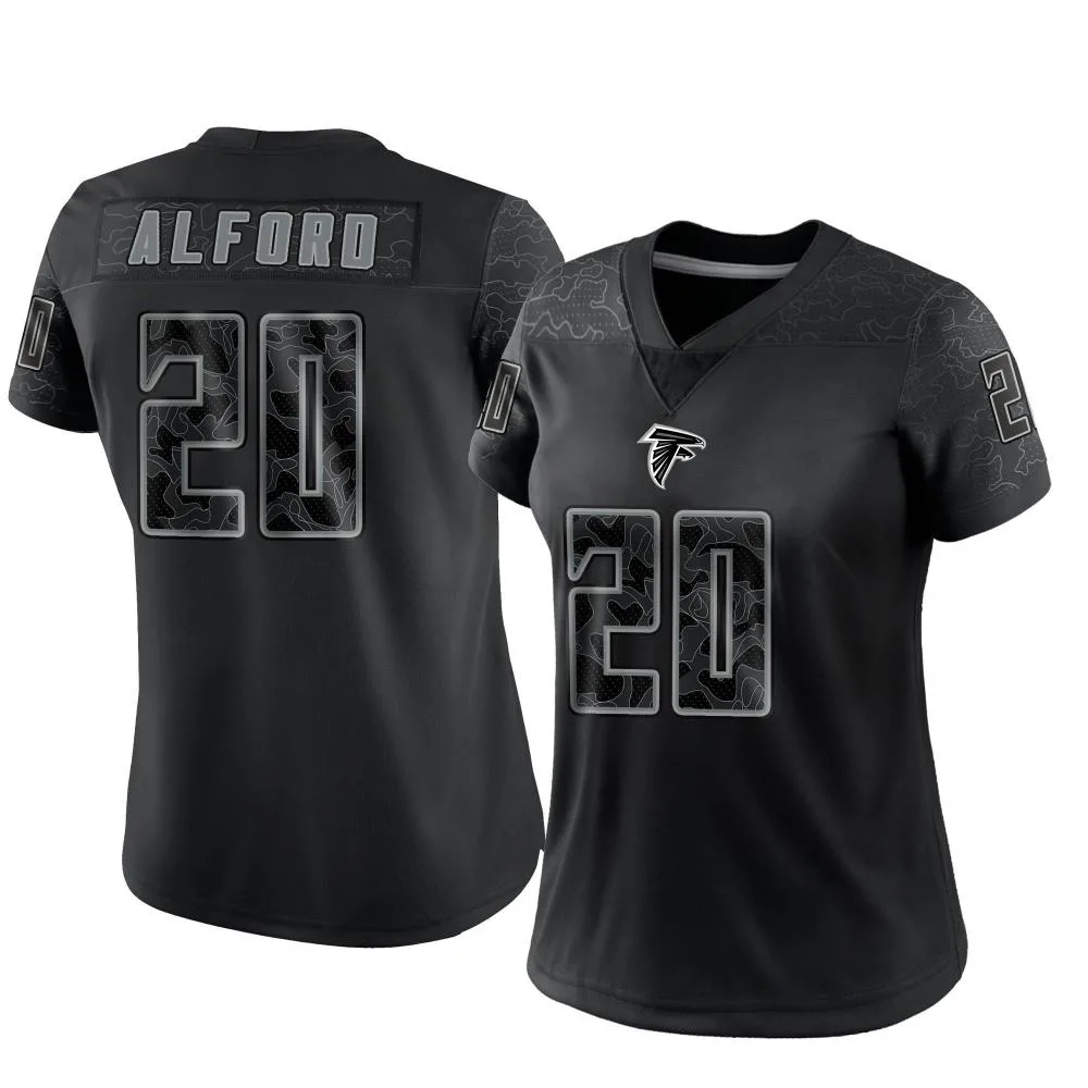 Dee Alford Atlanta Falcons Women's Nike Reflective Limited Black Jersey Dee Alford Atlanta Falcons Women's Nike Reflective Limited Black Jersey