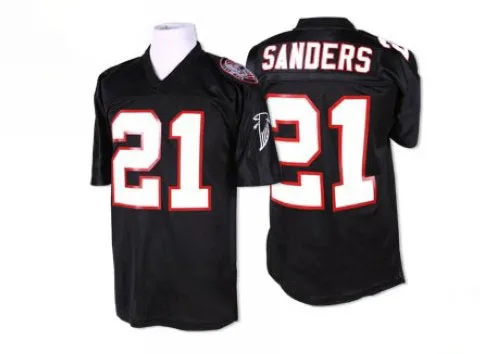 Deion Sanders Atlanta Falcons Men's Mitchell And Ness Throwback Authentic Black Jersey Deion Sanders Atlanta Falcons Men's Mitchell And Ness Throwback Authentic Black Jersey