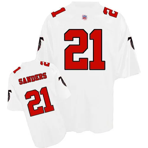 Deion Sanders Atlanta Falcons Men's Mitchell And Ness Throwback Authentic White Jersey Deion Sanders Atlanta Falcons Men's Mitchell And Ness Throwback Authentic White Jersey