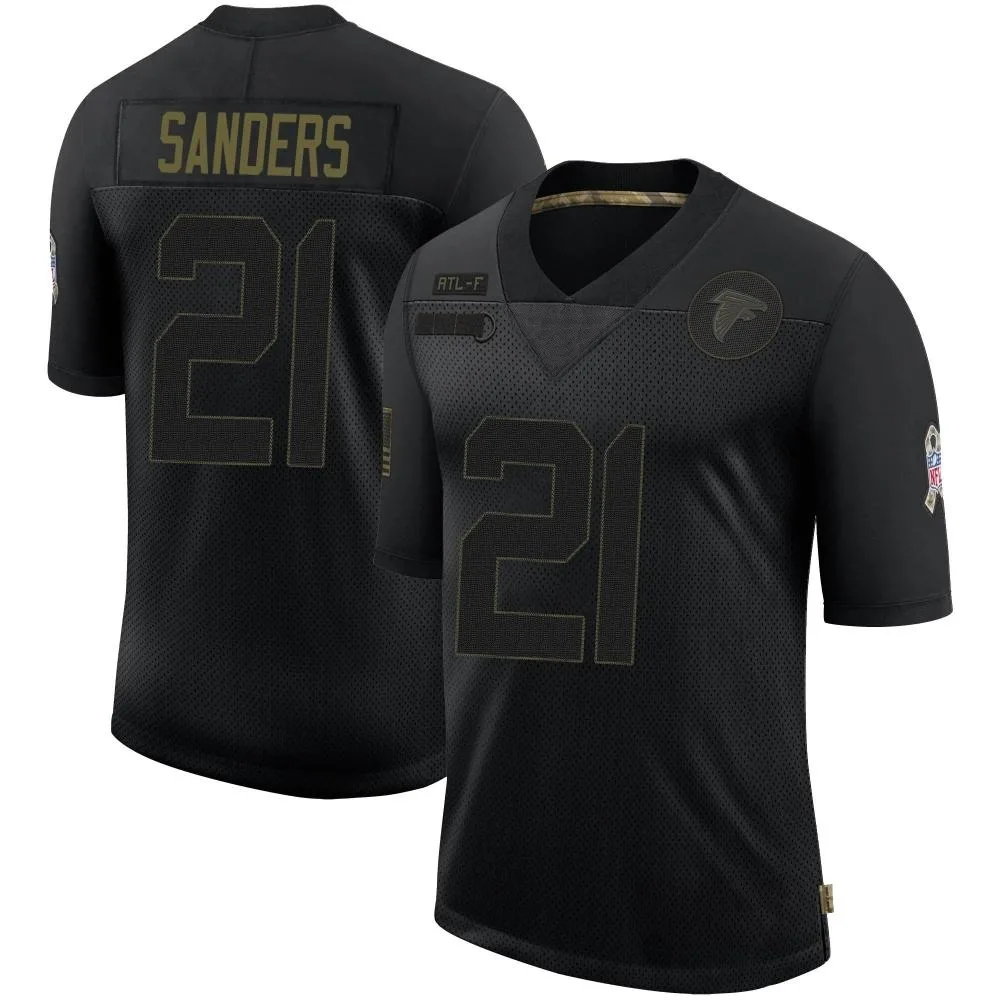 Deion Sanders Atlanta Falcons Men's Nike 2020 Salute To Service Limited Black Jersey Deion Sanders Atlanta Falcons Men's Nike 2020 Salute To Service Limited Black Jersey
