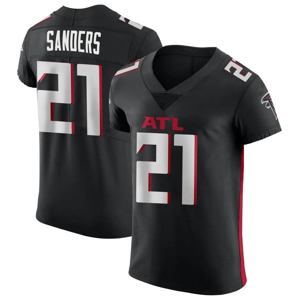 Deion Sanders Atlanta Falcons Men's Nike Alternate Elite Black Jersey Deion Sanders Atlanta Falcons Men's Nike Alternate Elite Black Jersey