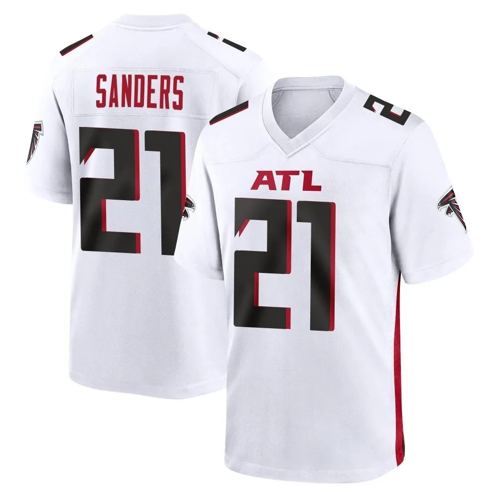 Deion Sanders Atlanta Falcons Men's Nike Game White Jersey Deion Sanders Atlanta Falcons Men's Nike Game White Jersey