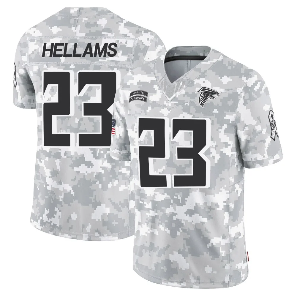Demarcco Hellams Atlanta Falcons Men's Nike 2024 Salute To Service Limited Arctic Camo Jersey Demarcco Hellams Atlanta Falcons Men's Nike 2024 Salute To Service Limited Arctic Camo Jersey