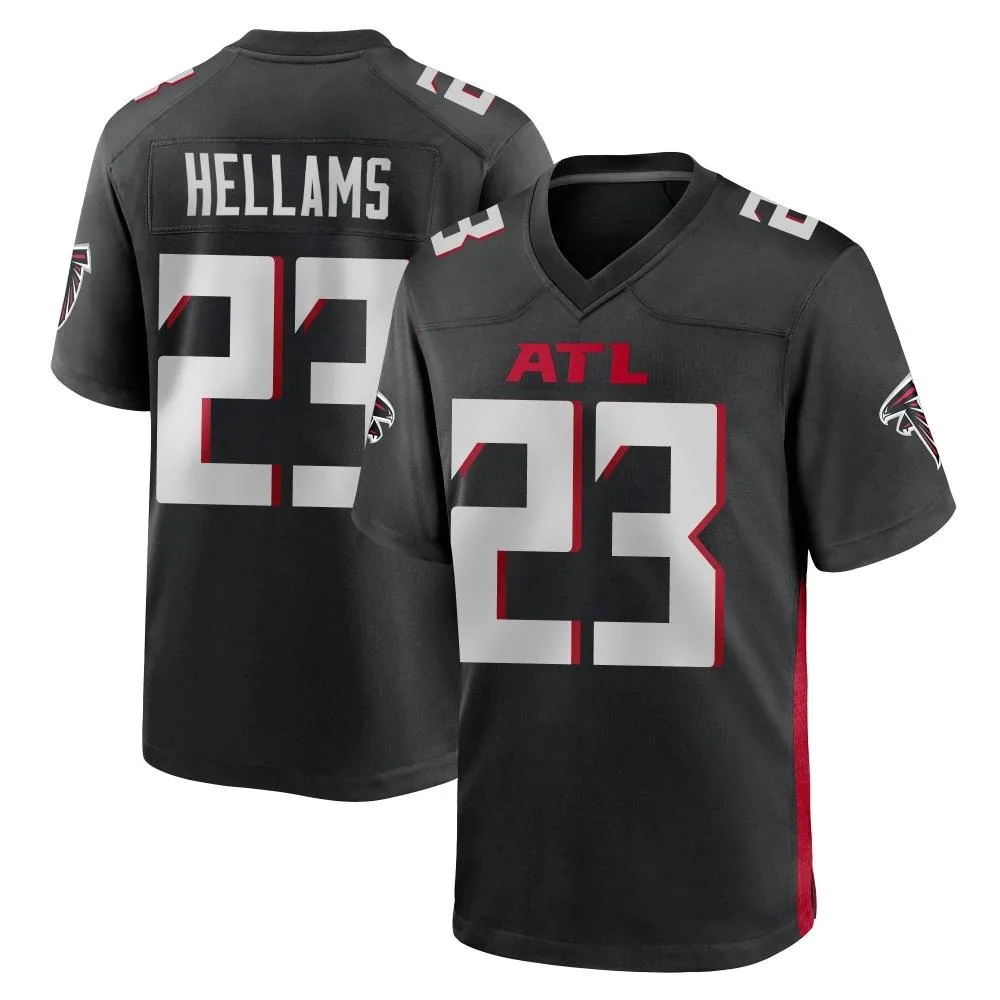 Demarcco Hellams Atlanta Falcons Men's Nike Alternate Game Black Jersey Demarcco Hellams Atlanta Falcons Men's Nike Alternate Game Black Jersey