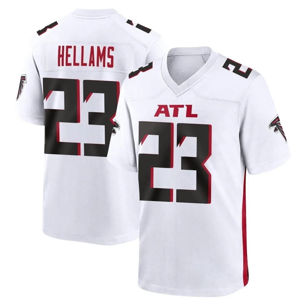 Demarcco Hellams Atlanta Falcons Men's Nike Game White Jersey Demarcco Hellams Atlanta Falcons Men's Nike Game White Jersey