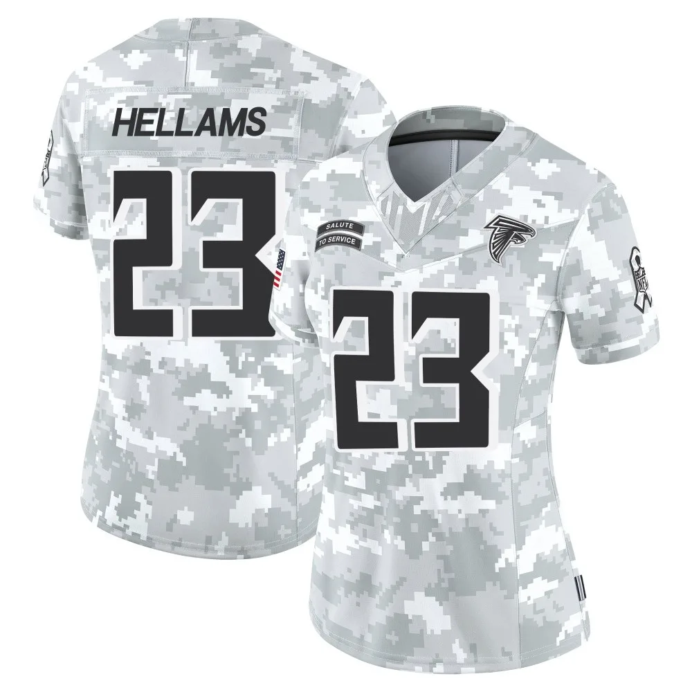 Demarcco Hellams Atlanta Falcons Women's Nike 2024 Salute To Service Limited Arctic Camo Jersey Demarcco Hellams Atlanta Falcons Women's Nike 2024 Salute To Service Limited Arctic Camo Jersey