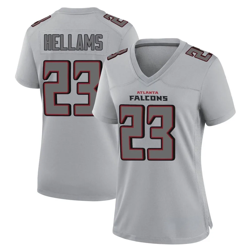 Demarcco Hellams Atlanta Falcons Women's Nike Atmosphere Fashion Game Gray Jersey Demarcco Hellams Atlanta Falcons Women's Nike Atmosphere Fashion Game Gray Jersey