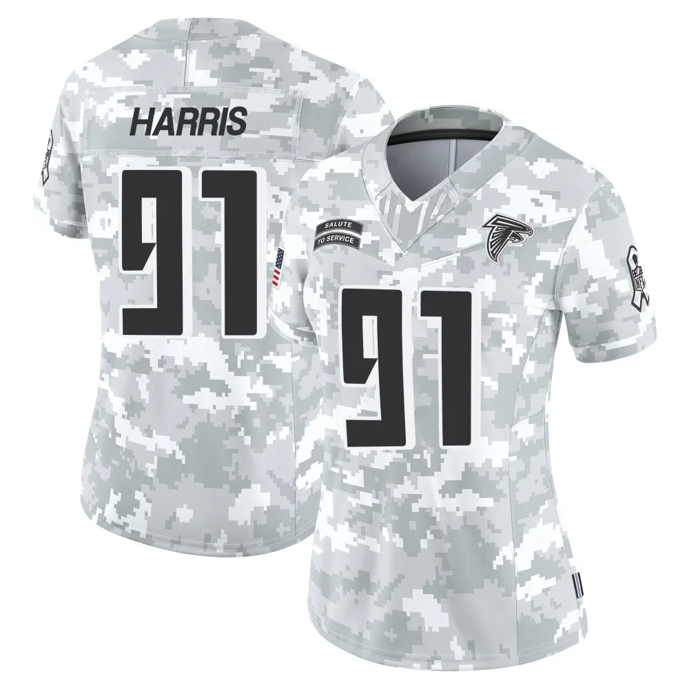 Demone Harris Atlanta Falcons Women's Nike 2024 Salute To Service Limited Arctic Camo Jersey Demone Harris Atlanta Falcons Women's Nike 2024 Salute To Service Limited Arctic Camo Jersey
