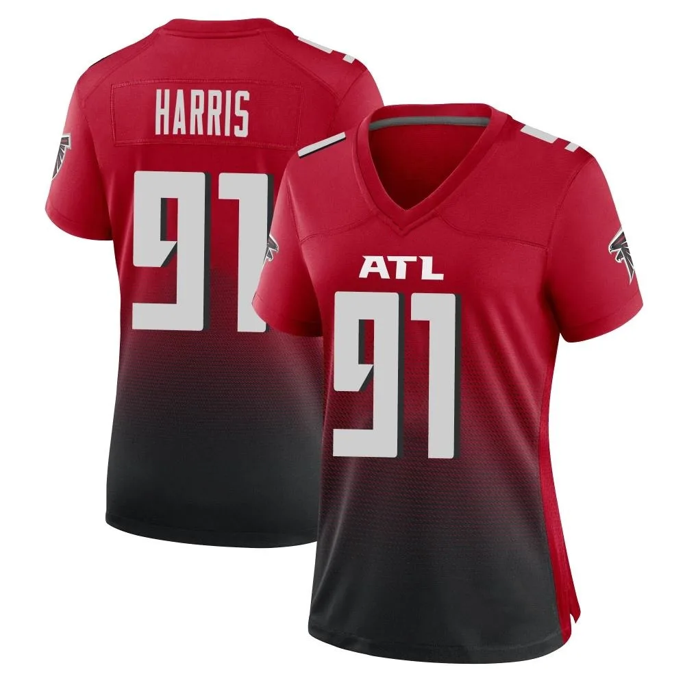 Demone Harris Atlanta Falcons Women's Nike 2nd Alternate Game Red Jersey Demone Harris Atlanta Falcons Women's Nike 2nd Alternate Game Red Jersey