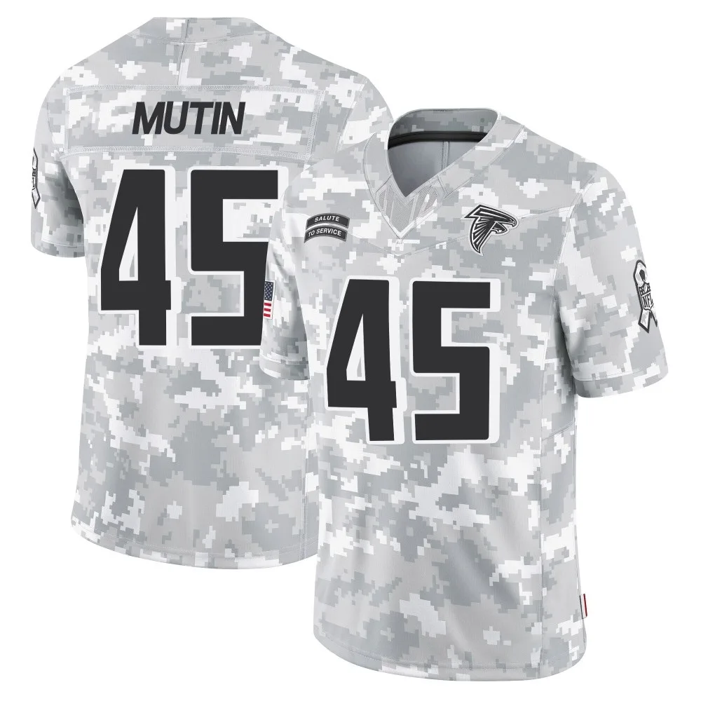 Donavan Mutin Atlanta Falcons Men's Nike 2024 Salute To Service Limited Arctic Camo Jersey Donavan Mutin Atlanta Falcons Men's Nike 2024 Salute To Service Limited Arctic Camo Jersey