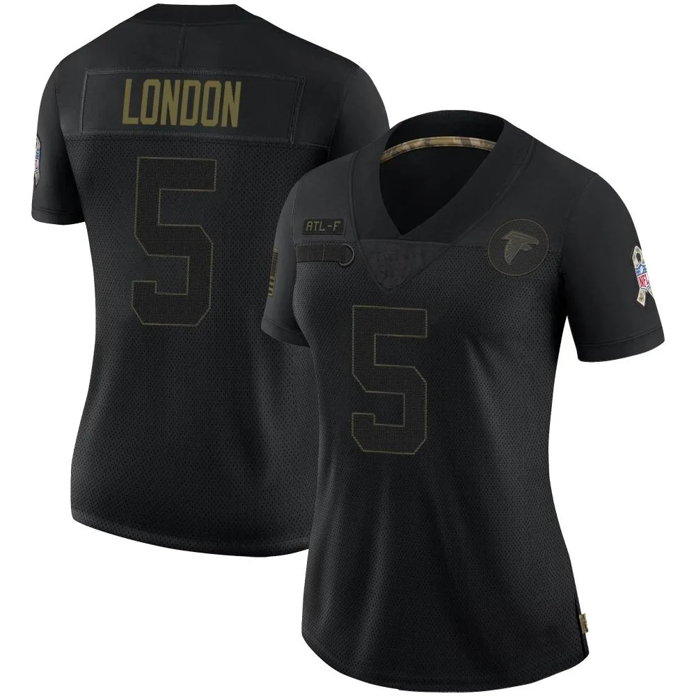 Drake London Atlanta Falcons Women's Nike 2020 Salute To Service Limited Black Jersey Drake London Atlanta Falcons Women's Nike 2020 Salute To Service Limited Black Jersey