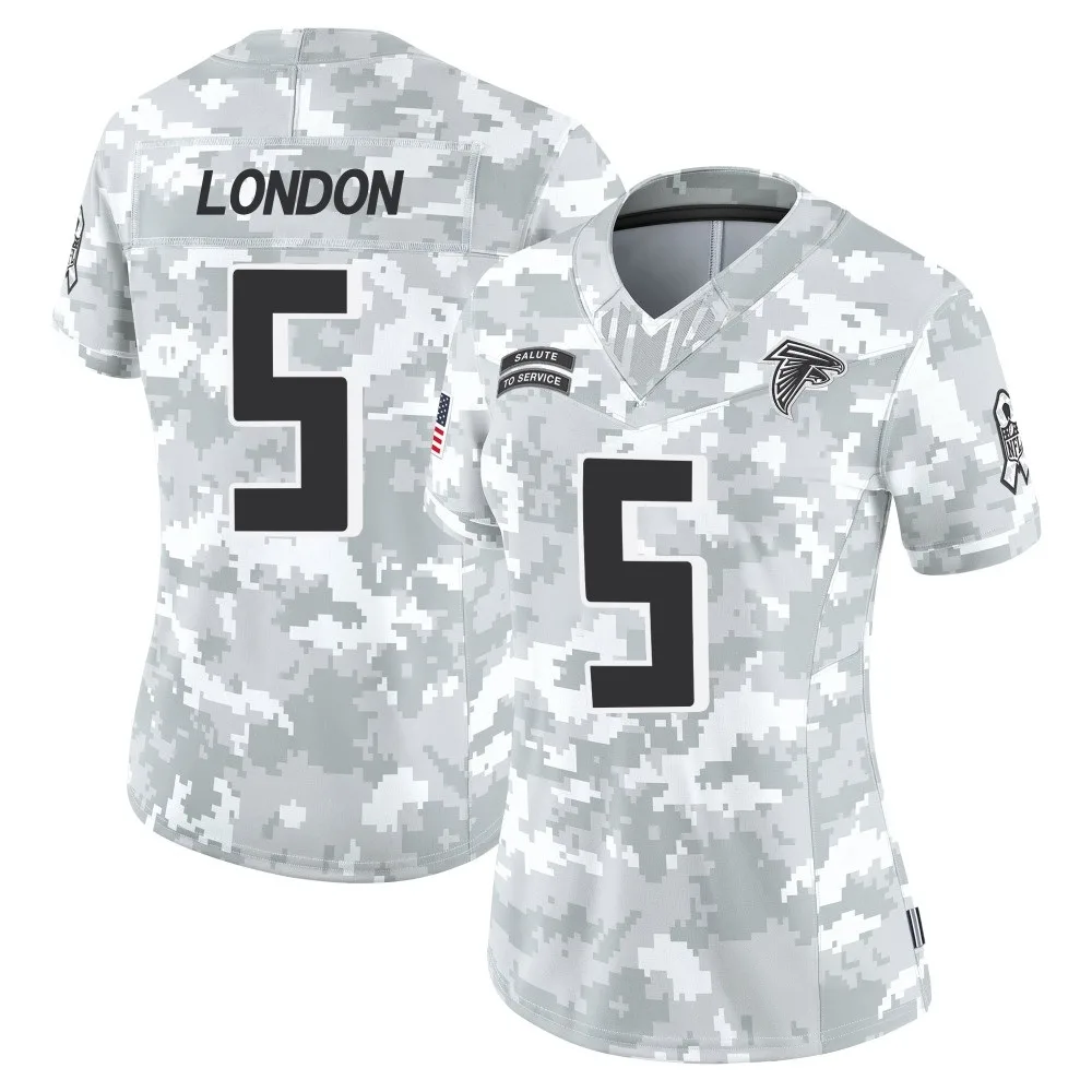 Drake London Atlanta Falcons Women's Nike 2024 Salute To Service Limited Arctic Camo Jersey Drake London Atlanta Falcons Women's Nike 2024 Salute To Service Limited Arctic Camo Jersey