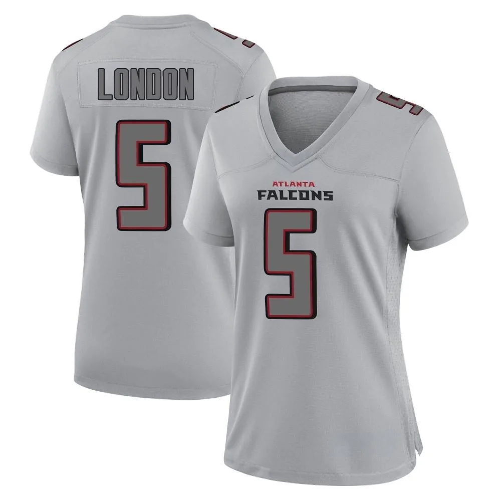 Drake London Atlanta Falcons Women's Nike Atmosphere Fashion Game Gray Jersey Drake London Atlanta Falcons Women's Nike Atmosphere Fashion Game Gray Jersey