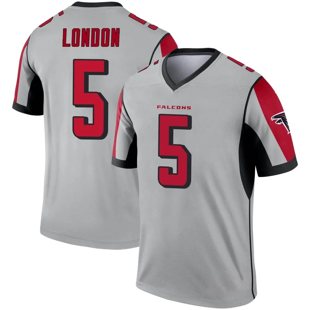 Drake London Atlanta Falcons Youth Nike Inverted Silver Legend Jersey Drake London Atlanta Falcons Youth Nike Inverted Silver Legend Jersey
