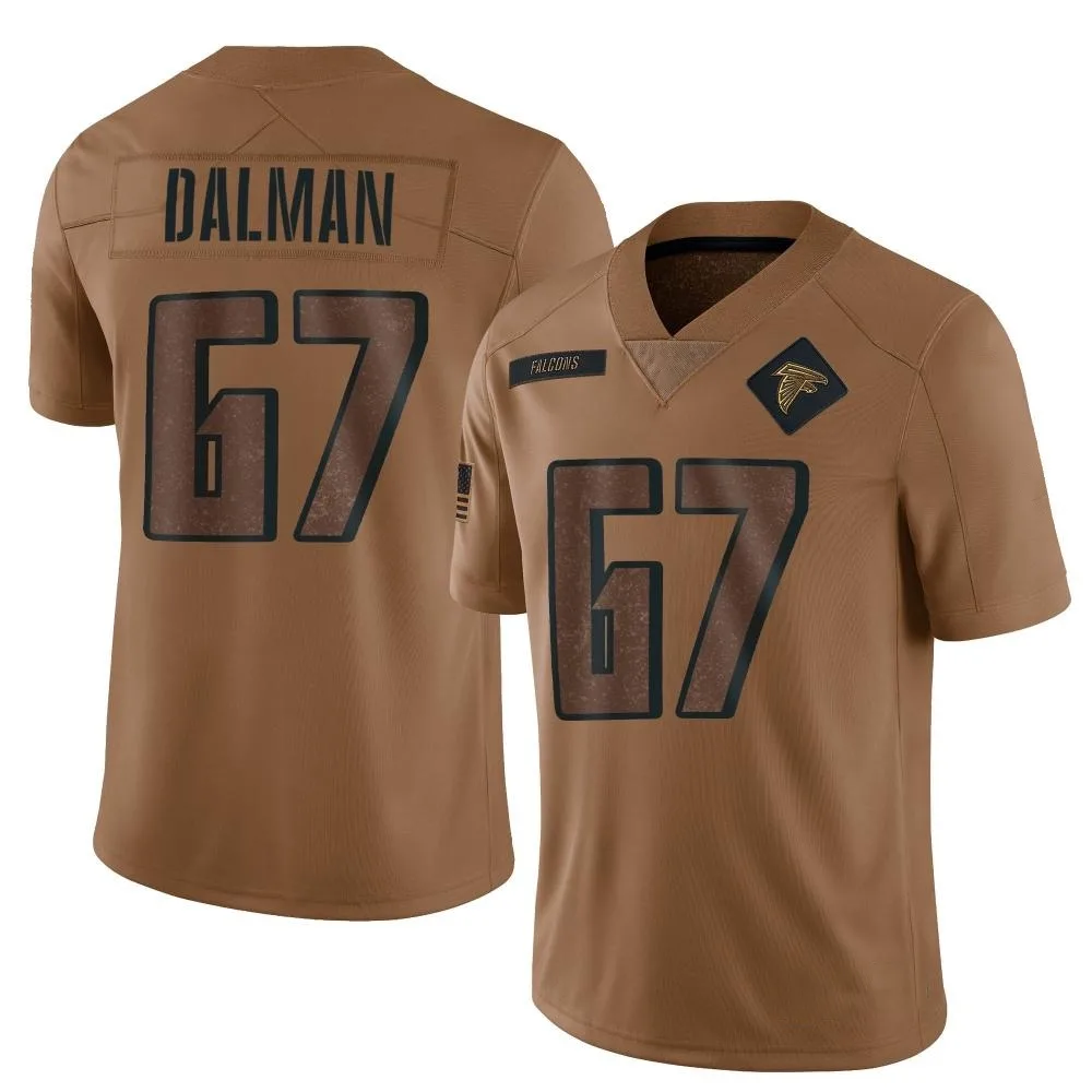 Drew Dalman Atlanta Falcons Men's Nike 2023 Salute To Service Limited Brown Jersey Drew Dalman Atlanta Falcons Men's Nike 2023 Salute To Service Limited Brown Jersey