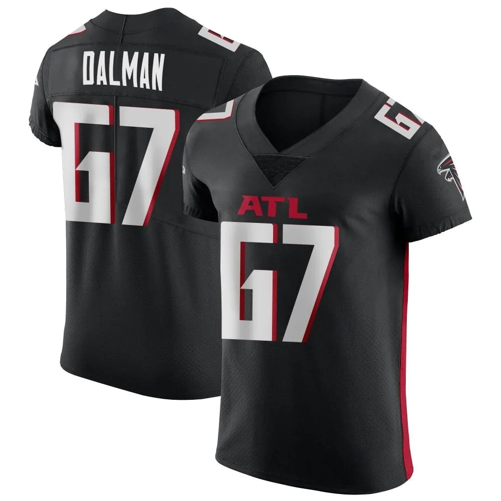 Drew Dalman Atlanta Falcons Men's Nike Alternate Elite Black Jersey Drew Dalman Atlanta Falcons Men's Nike Alternate Elite Black Jersey