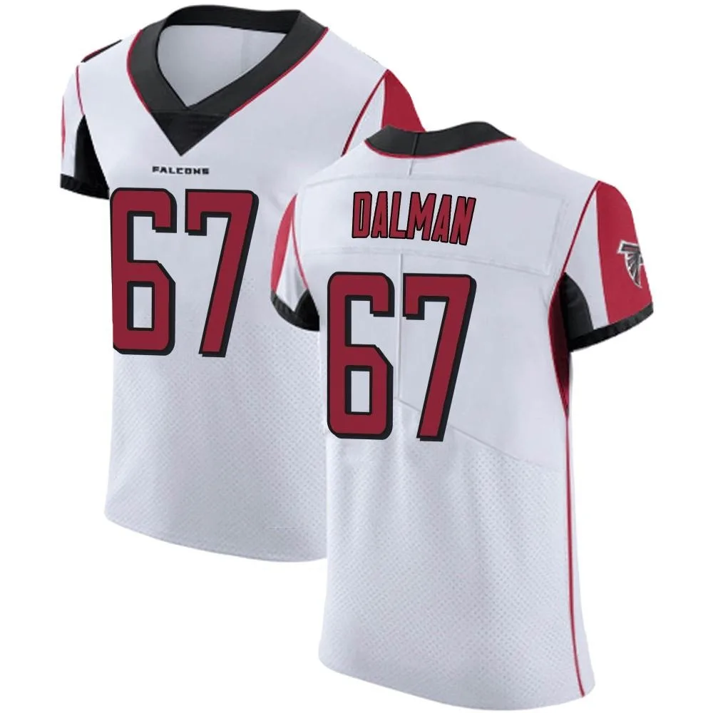 Drew Dalman Atlanta Falcons Men's Nike Elite White Jersey Drew Dalman Atlanta Falcons Men's Nike Elite White Jersey