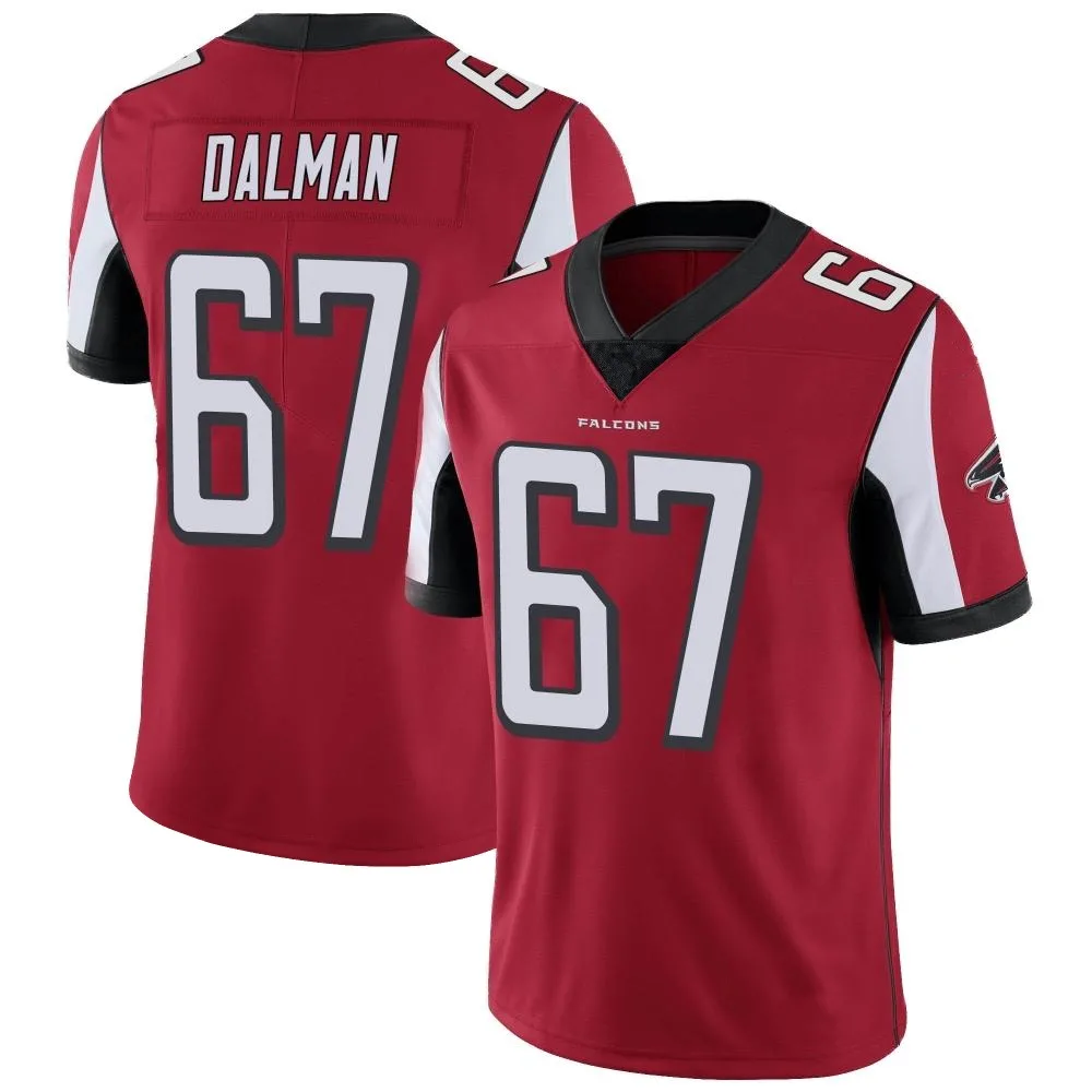 Drew Dalman Atlanta Falcons Men's Nike Team Color Vapor Untouchable Limited Red Jersey Drew Dalman Atlanta Falcons Men's Nike Team Color Vapor Untouchable Limited Red Jersey