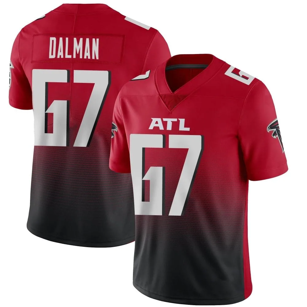 Drew Dalman Atlanta Falcons Men's Nike Vapor 2nd Alternate Limited Red Jersey Drew Dalman Atlanta Falcons Men's Nike Vapor 2nd Alternate Limited Red Jersey