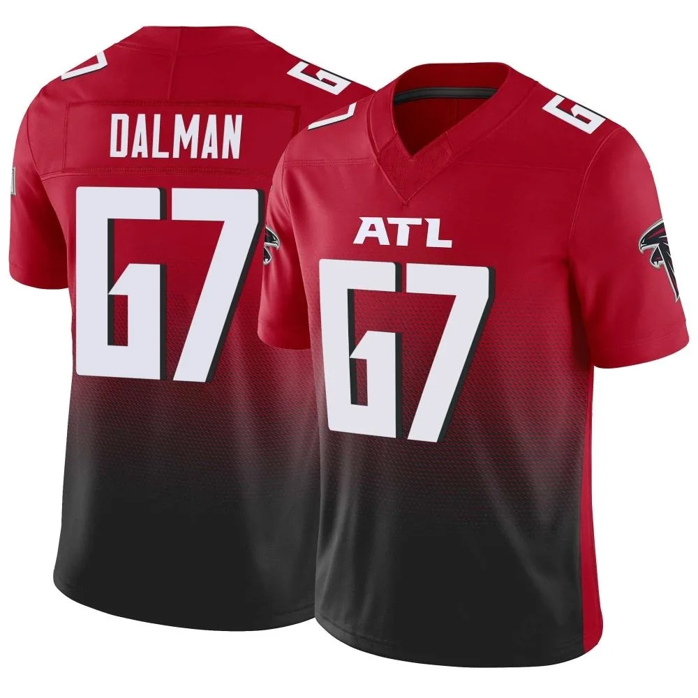Drew Dalman Atlanta Falcons Men's Nike Vapor F.U.S.E. Limited Red Jersey Drew Dalman Atlanta Falcons Men's Nike Vapor F.U.S.E. Limited Red Jersey