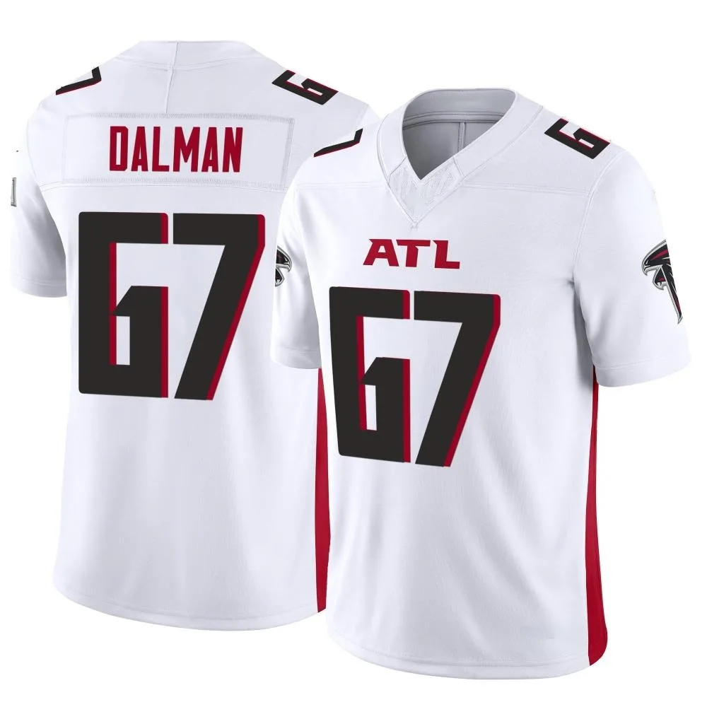 Drew Dalman Atlanta Falcons Men's Nike Vapor F.U.S.E. Limited White Jersey Drew Dalman Atlanta Falcons Men's Nike Vapor F.U.S.E. Limited White Jersey
