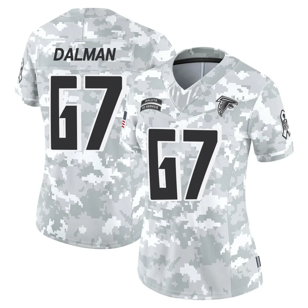 Drew Dalman Atlanta Falcons Women's Nike 2024 Salute To Service Limited Arctic Camo Jersey Drew Dalman Atlanta Falcons Women's Nike 2024 Salute To Service Limited Arctic Camo Jersey