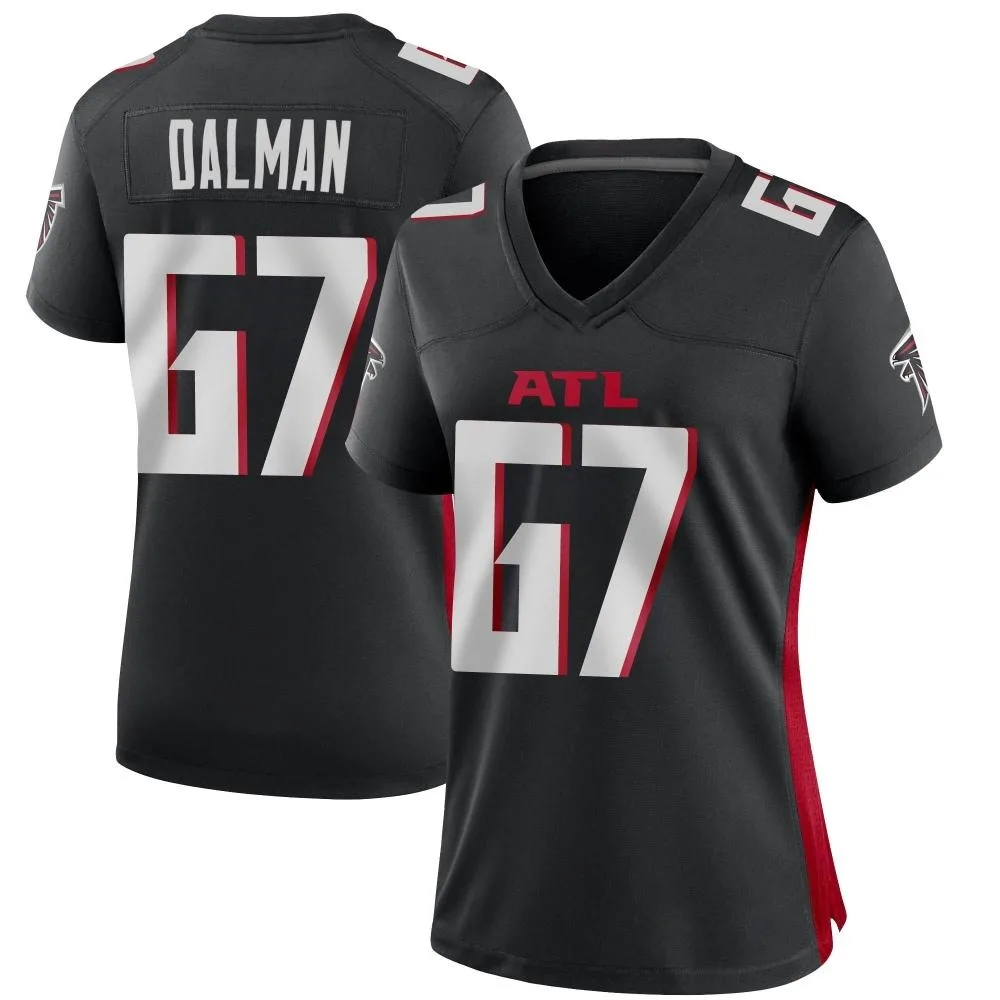 Drew Dalman Atlanta Falcons Women's Nike Alternate Game Black Jersey Drew Dalman Atlanta Falcons Women's Nike Alternate Game Black Jersey