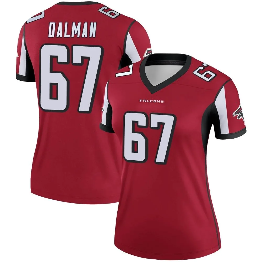 Drew Dalman Atlanta Falcons Women's Nike Legend Red Jersey Drew Dalman Atlanta Falcons Women's Nike Legend Red Jersey