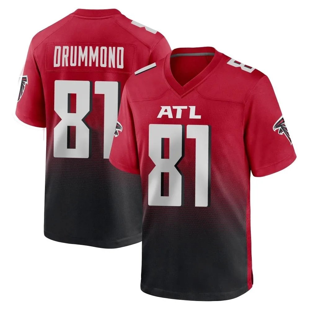 Dylan Drummond Atlanta Falcons Men's Nike 2nd Alternate Game Red Jersey Dylan Drummond Atlanta Falcons Men's Nike 2nd Alternate Game Red Jersey
