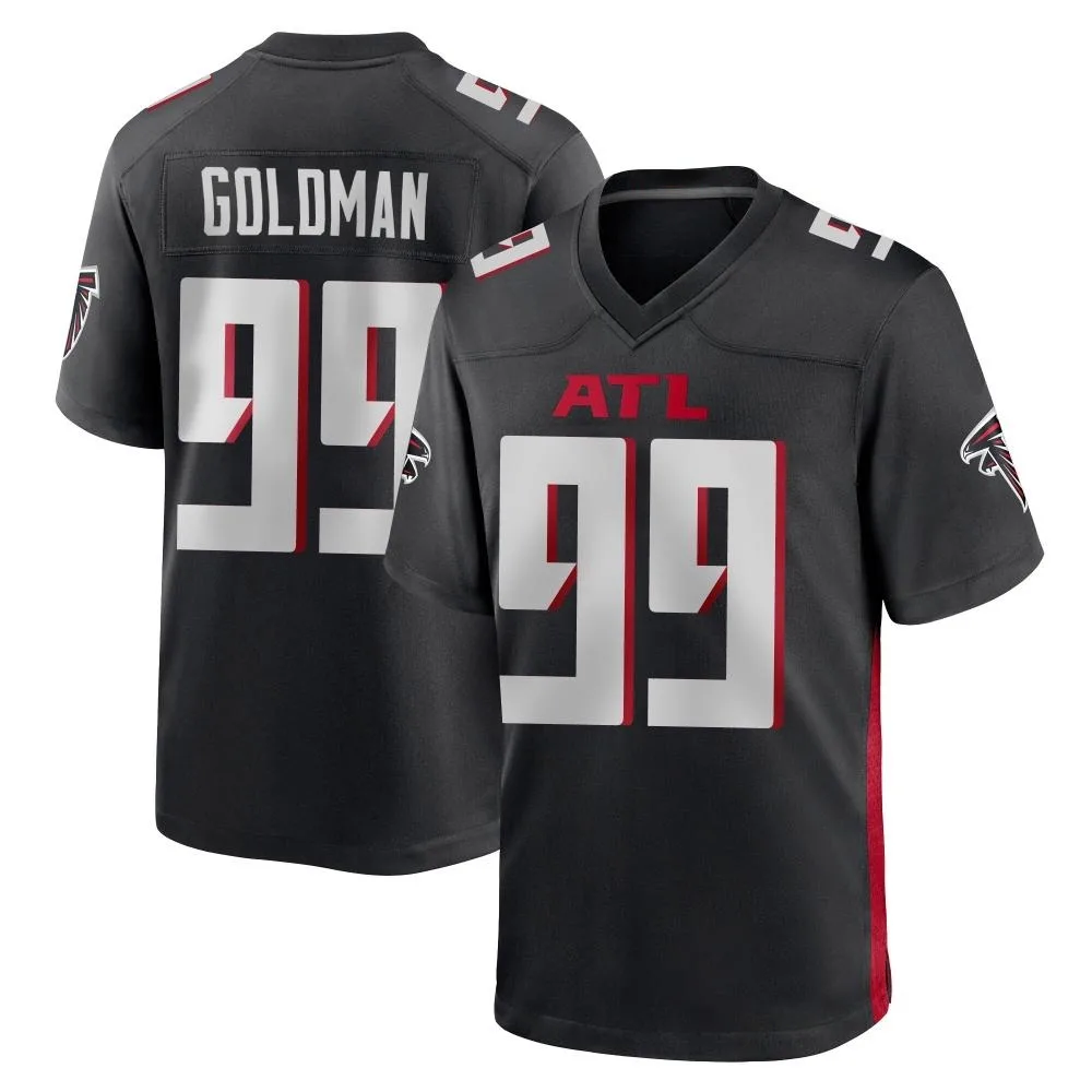 Eddie Goldman Atlanta Falcons Men's Nike Alternate Game Black Jersey Eddie Goldman Atlanta Falcons Men's Nike Alternate Game Black Jersey