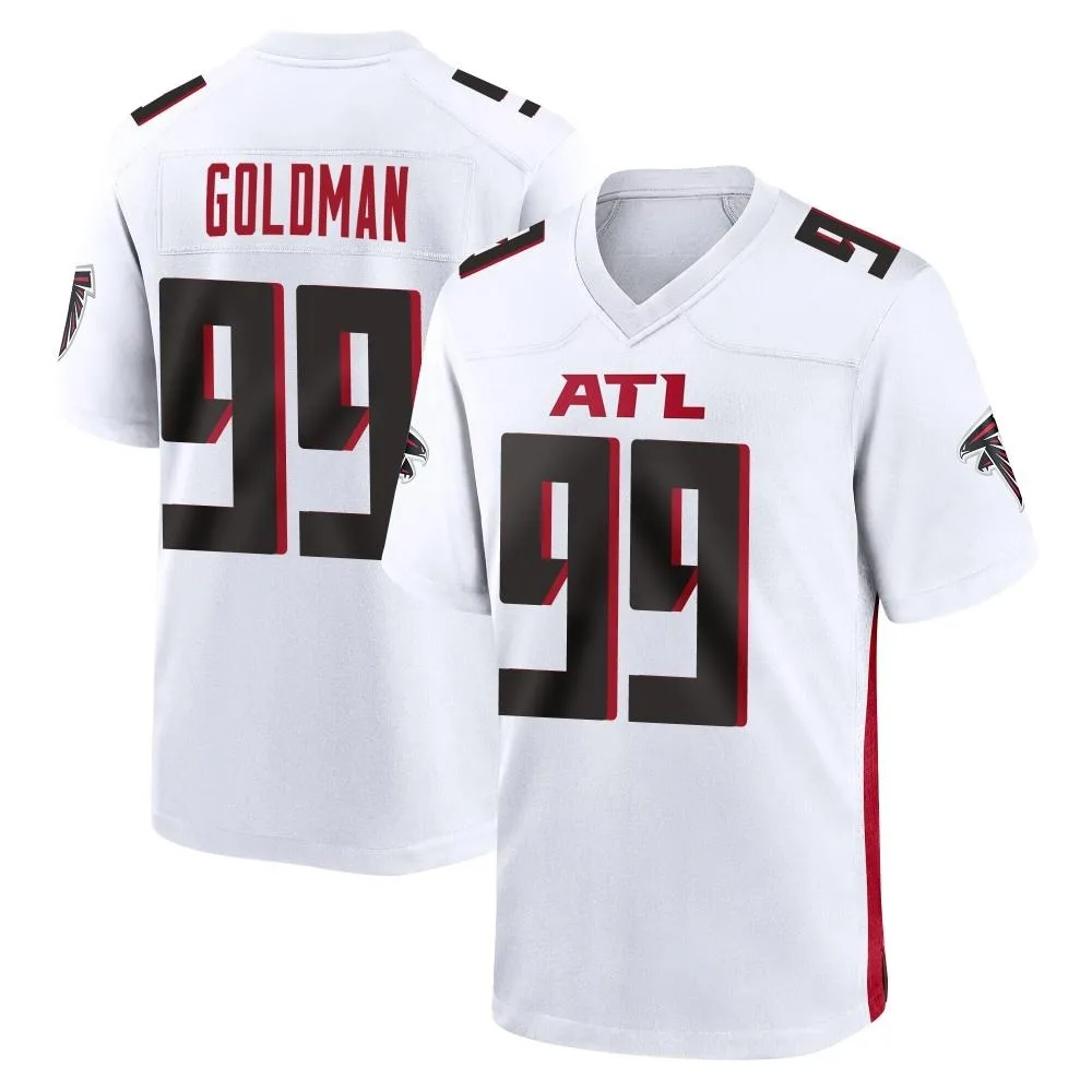 Eddie Goldman Atlanta Falcons Men's Nike Game White Jersey Eddie Goldman Atlanta Falcons Men's Nike Game White Jersey