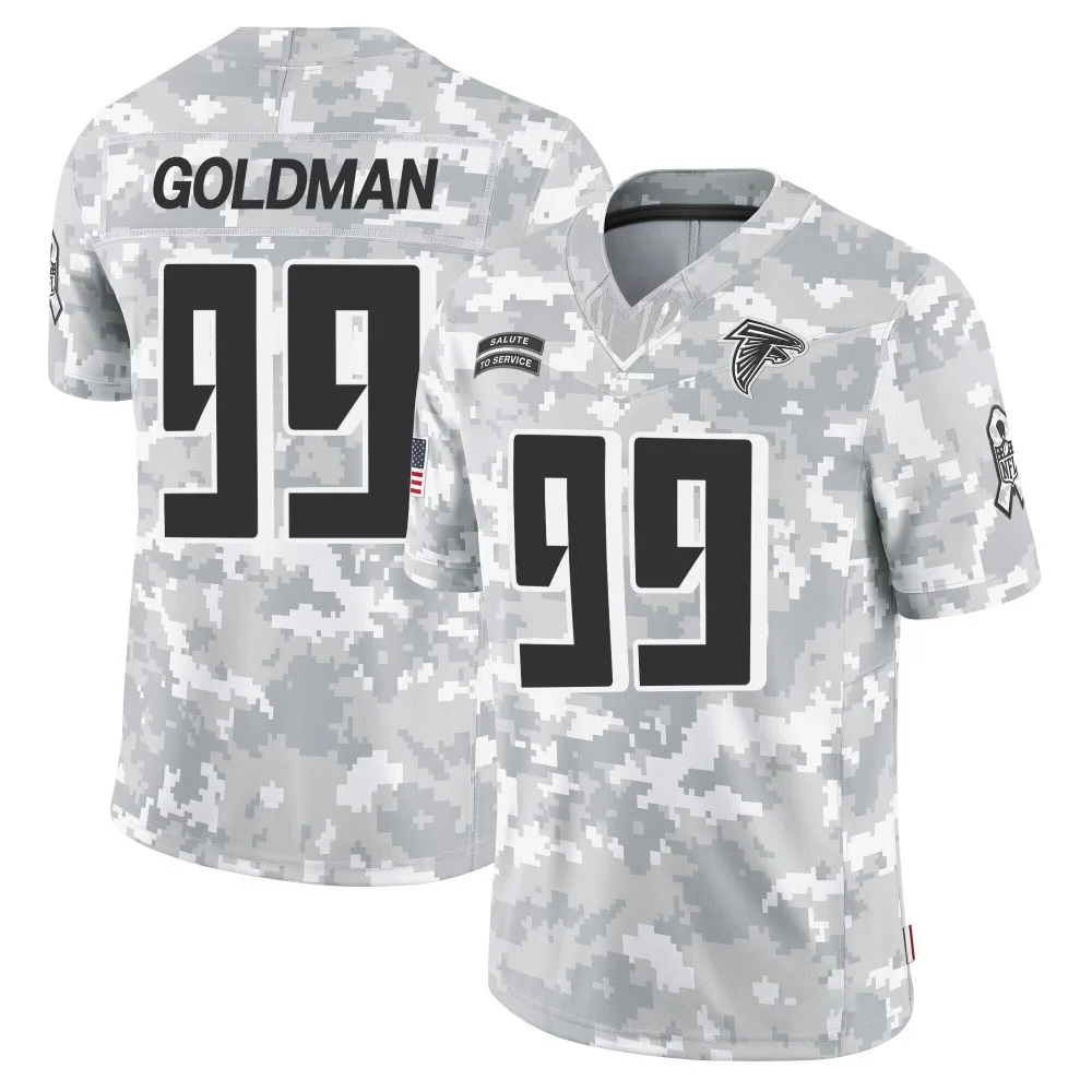 Eddie Goldman Atlanta Falcons Youth Nike 2024 Salute To Service Limited Arctic Camo Jersey Eddie Goldman Atlanta Falcons Youth Nike 2024 Salute To Service Limited Arctic Camo Jersey