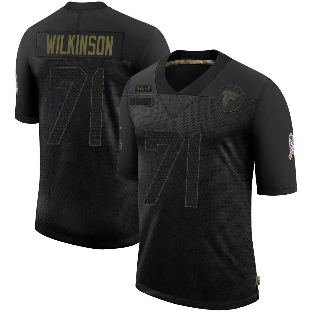 Elijah Wilkinson Atlanta Falcons Men's Nike 2020 Salute To Service Limited Black Jersey Elijah Wilkinson Atlanta Falcons Men's Nike 2020 Salute To Service Limited Black Jersey