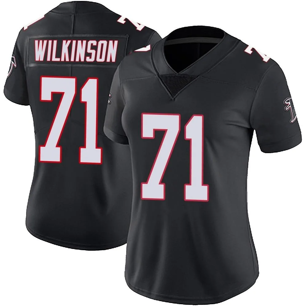 Elijah Wilkinson Atlanta Falcons Women's Nike Vapor Untouchable Limited Black Jersey Elijah Wilkinson Atlanta Falcons Women's Nike Vapor Untouchable Limited Black Jersey