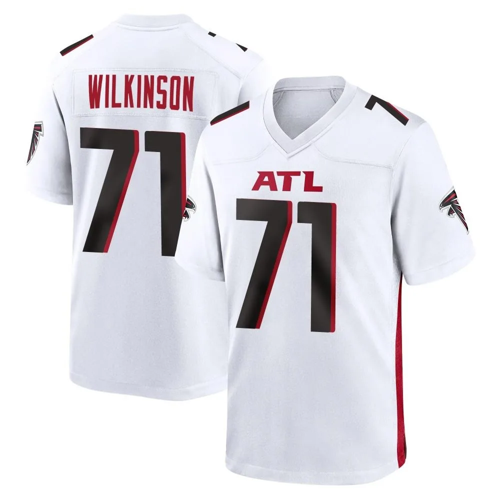 Elijah Wilkinson Atlanta Falcons Youth Nike Game White Jersey Elijah Wilkinson Atlanta Falcons Youth Nike Game White Jersey
