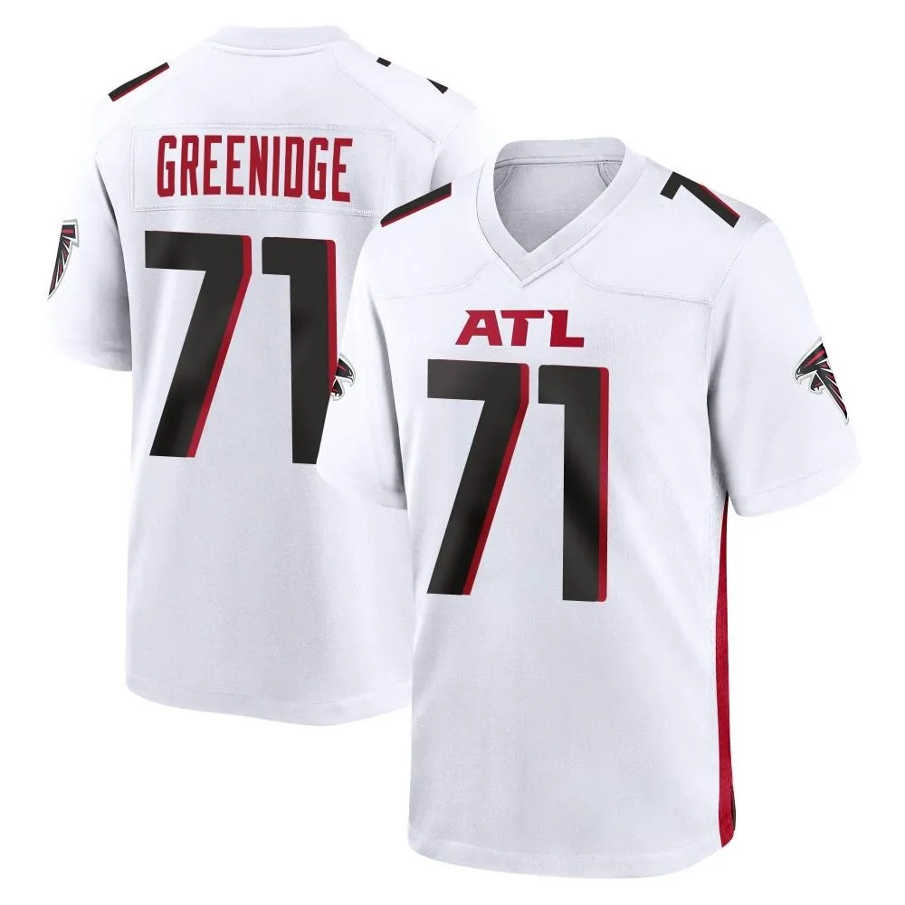 Ethan Greenidge Atlanta Falcons Men's Nike Game White Jersey Ethan Greenidge Atlanta Falcons Men's Nike Game White Jersey