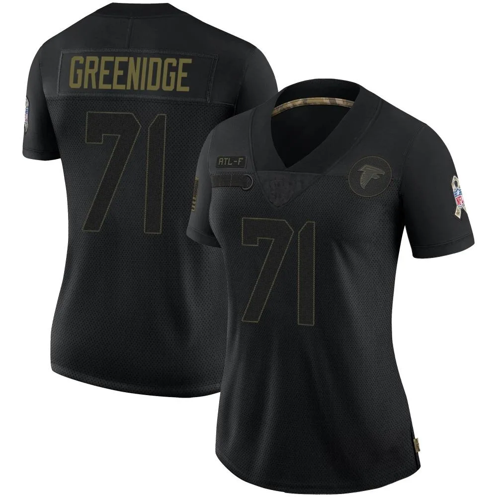 Ethan Greenidge Atlanta Falcons Women's Nike 2020 Salute To Service Limited Black Jersey Ethan Greenidge Atlanta Falcons Women's Nike 2020 Salute To Service Limited Black Jersey
