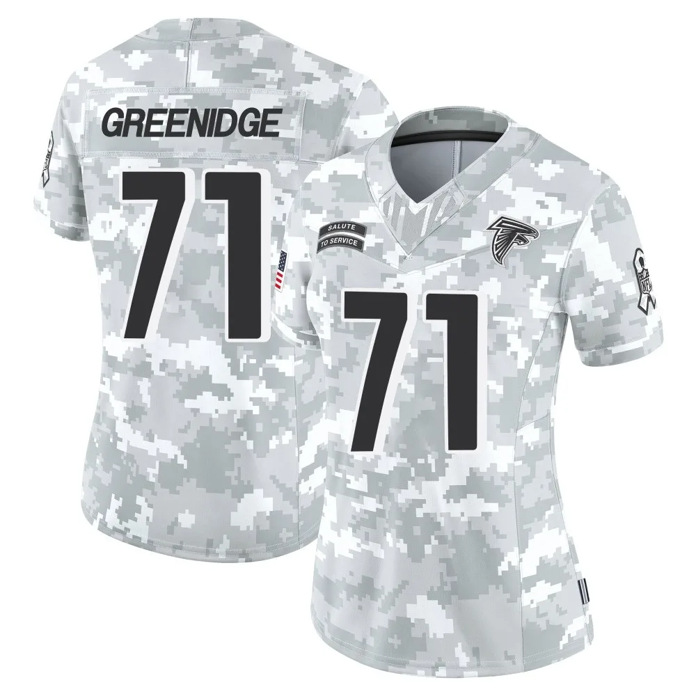 Ethan Greenidge Atlanta Falcons Women's Nike 2024 Salute To Service Limited Arctic Camo Jersey Ethan Greenidge Atlanta Falcons Women's Nike 2024 Salute To Service Limited Arctic Camo Jersey