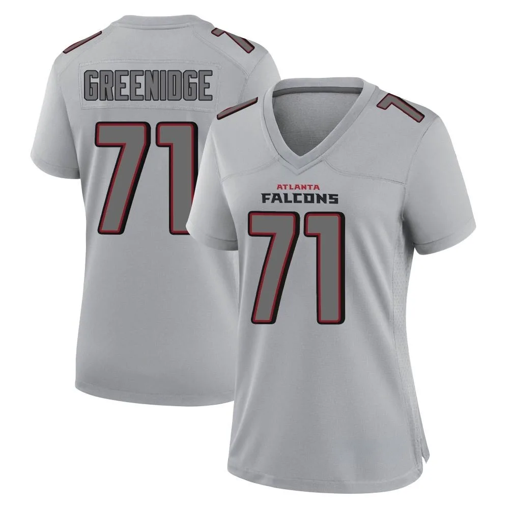 Ethan Greenidge Atlanta Falcons Women's Nike Atmosphere Fashion Game Gray Jersey Ethan Greenidge Atlanta Falcons Women's Nike Atmosphere Fashion Game Gray Jersey